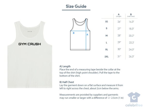 Gym Crush Unisex Tank Top , Motivational Fitness Apparel , Comfortable Workout Tank For Him Or Her , Unisex Top , Gym Tank Top