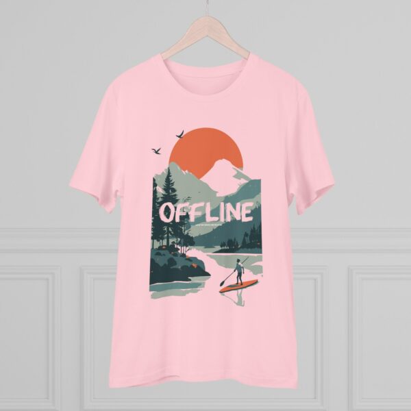 Stand Up Paddle, Mountains Outdoor Shirt, Illustration, Vintage-Inspired Cotton Tee, Unisex Tee